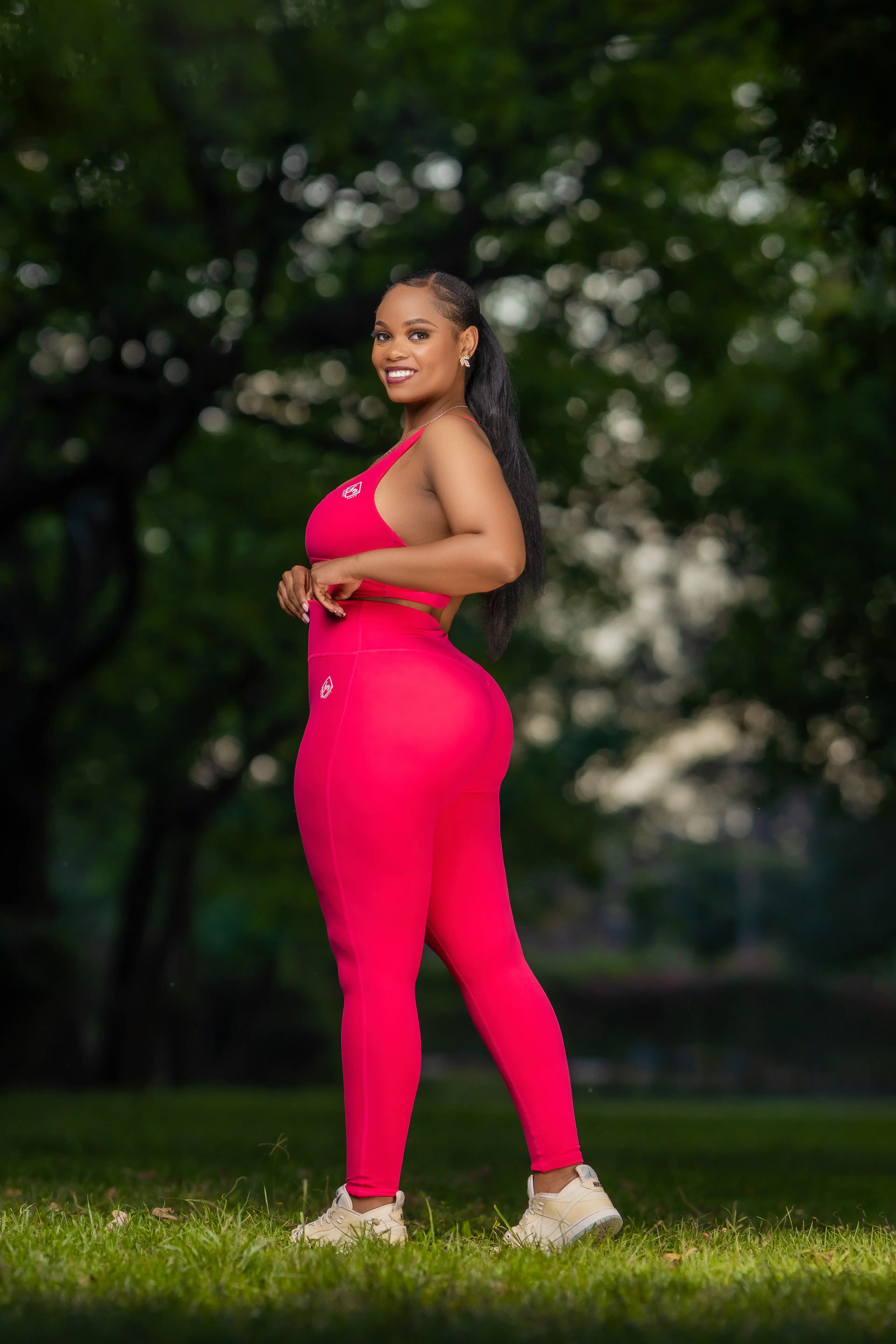 Pink Seamless Activewear 2-Piece Set