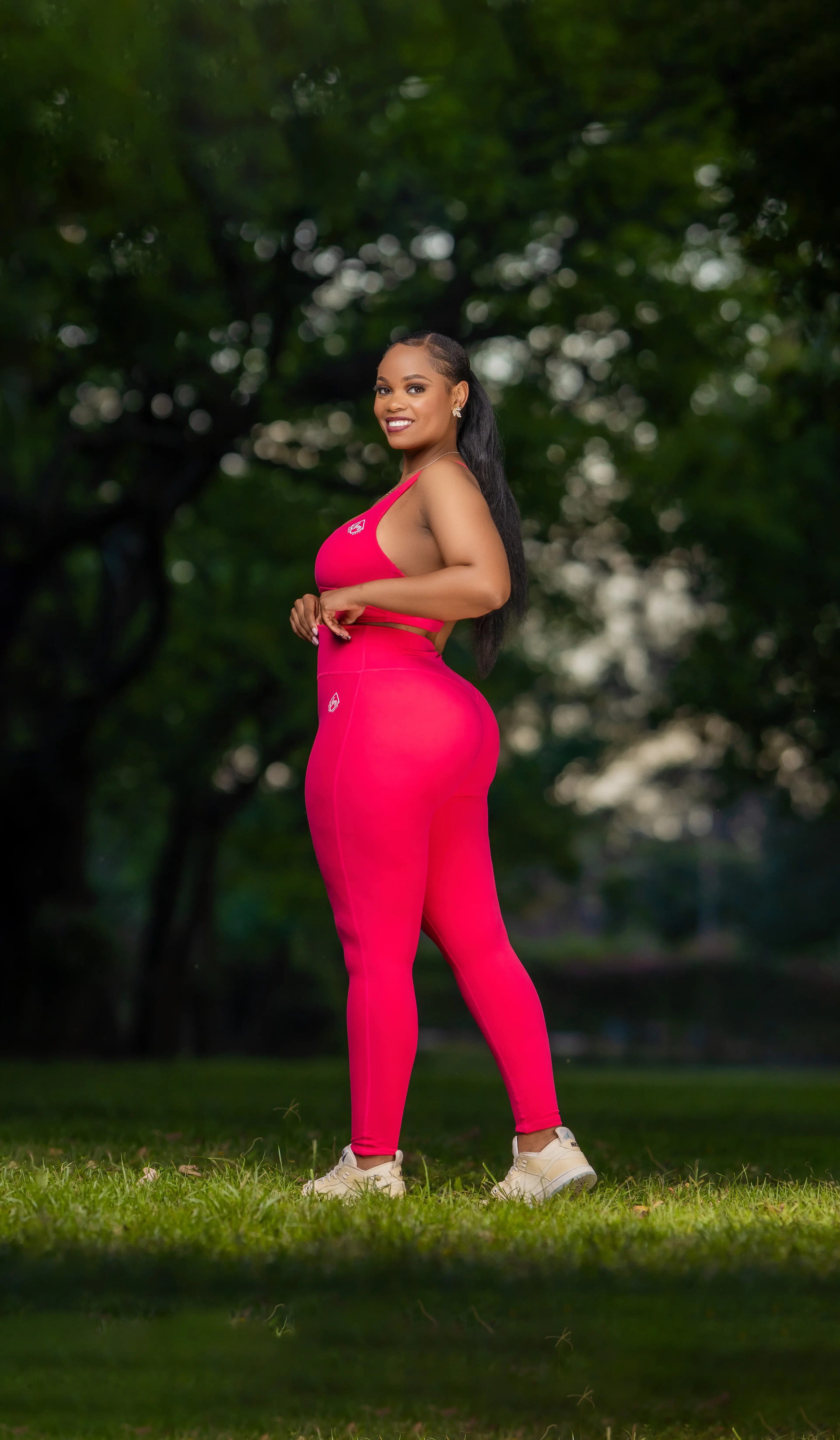 Pink Seamless Activewear 2-Piece Set alternate view