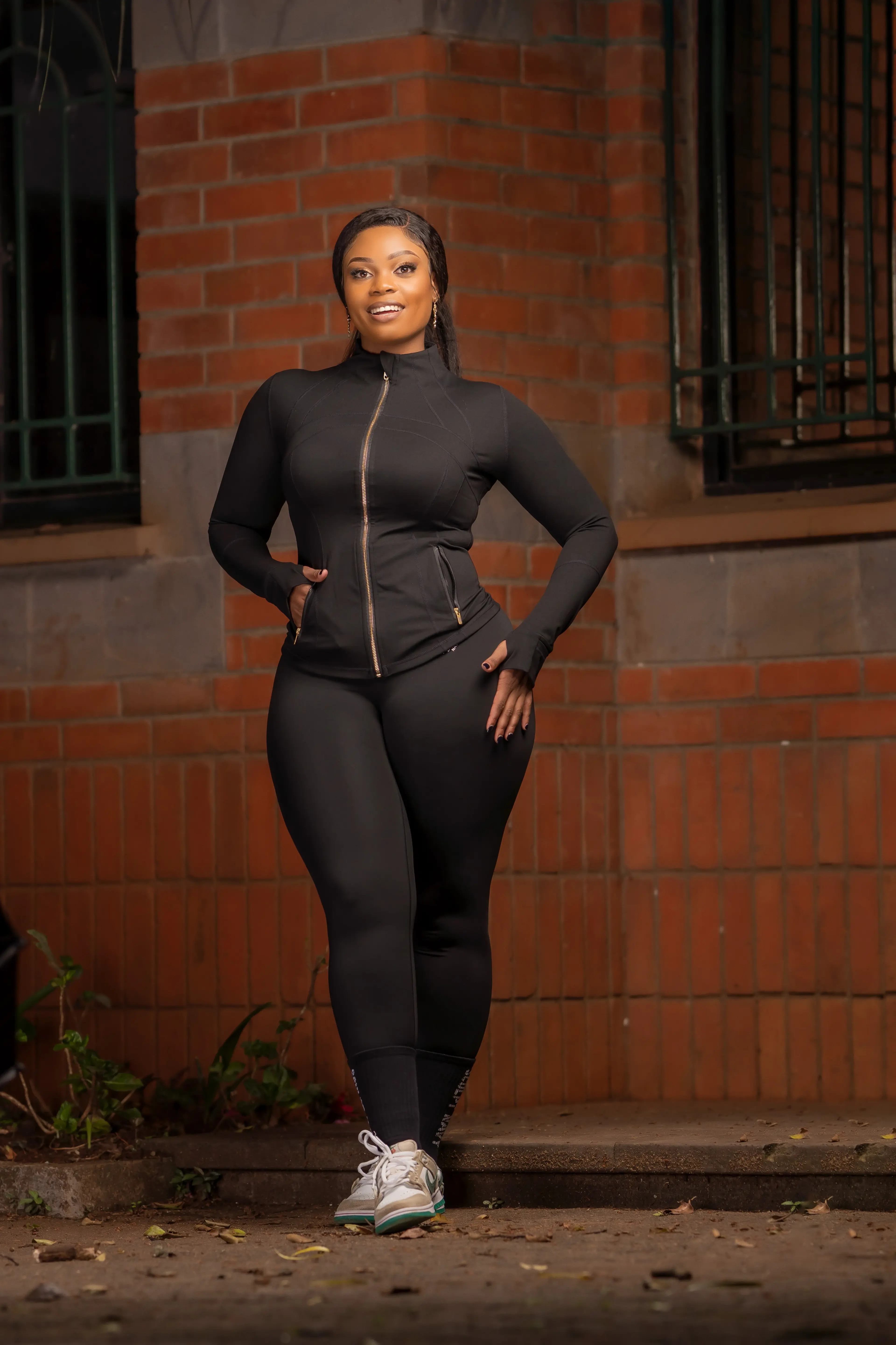 Black Seamless Activewear 3-Piece Set
