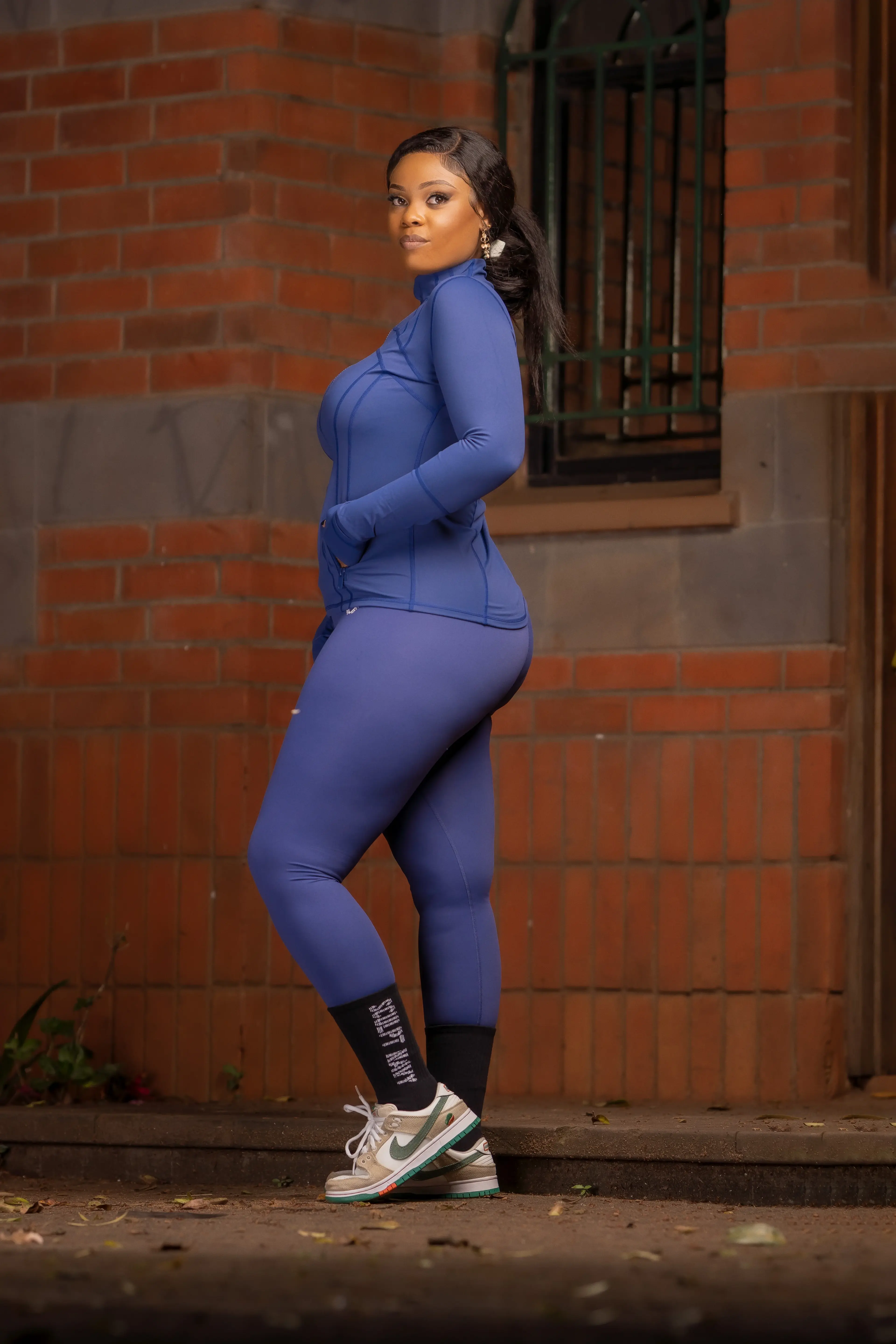 Blue Seamless Activewear 3-Piece Set