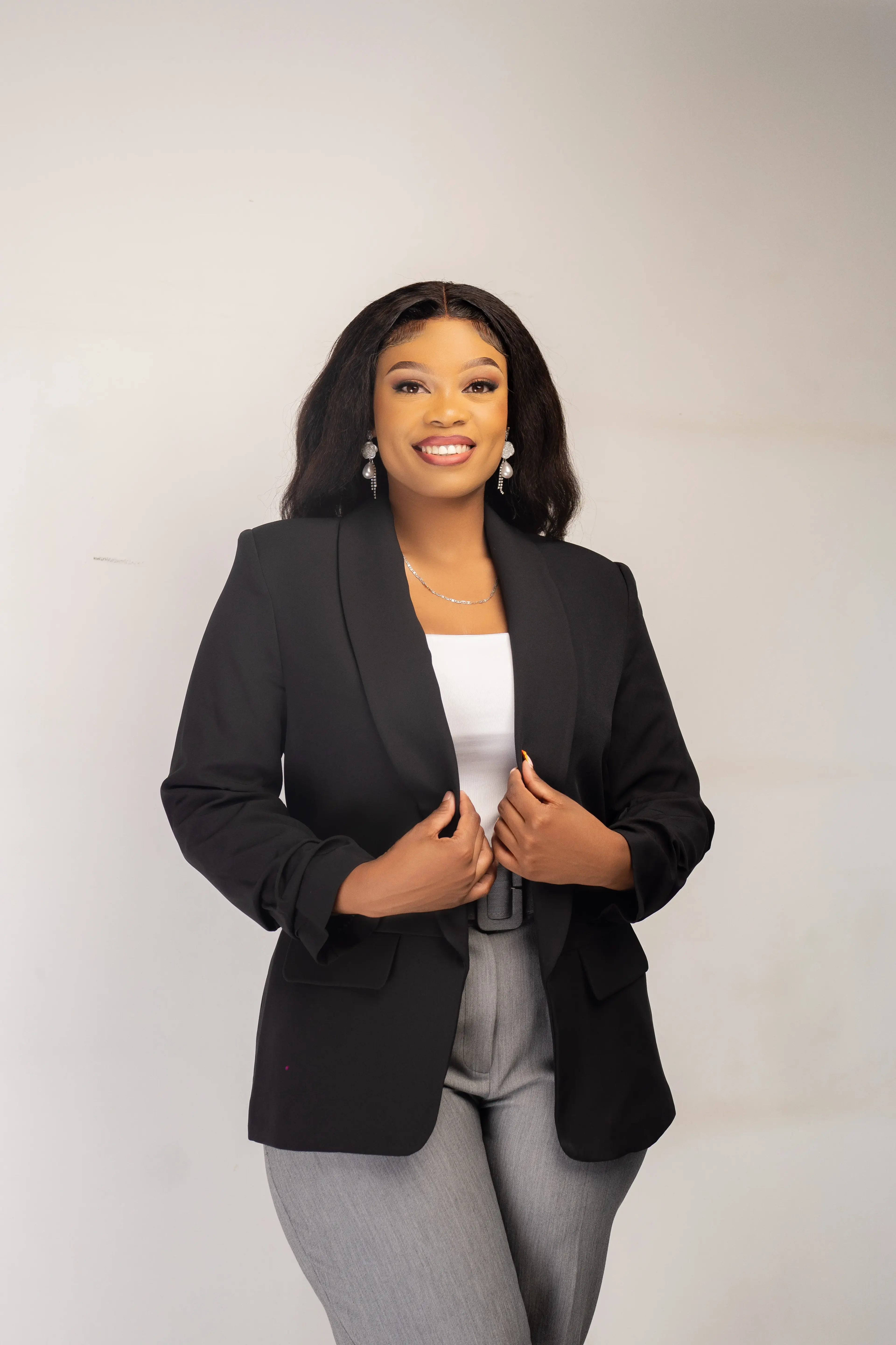 Black Ruched Arm Blazer thumbnail 4