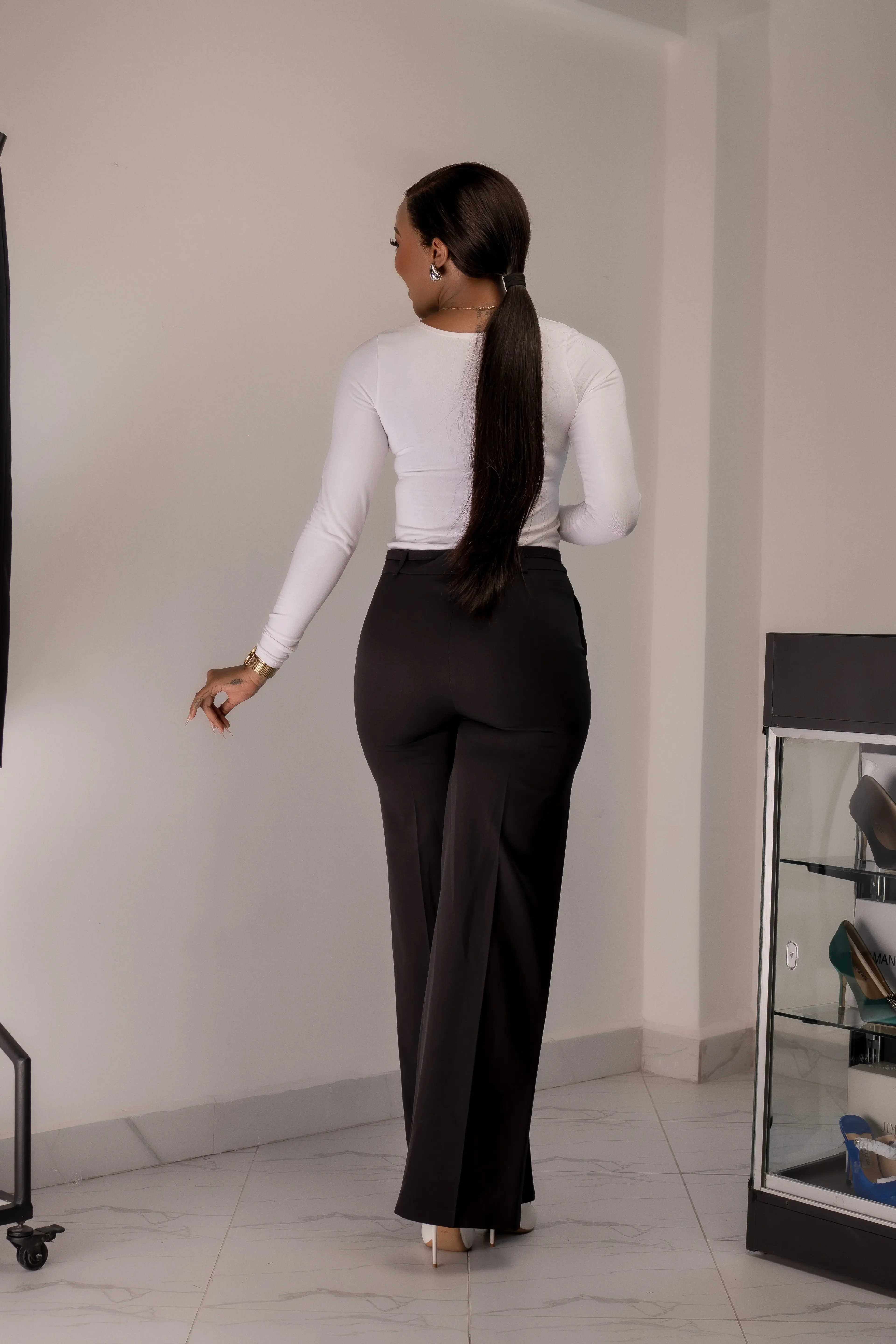 Black Non Pant Tailored Trousers alternate view