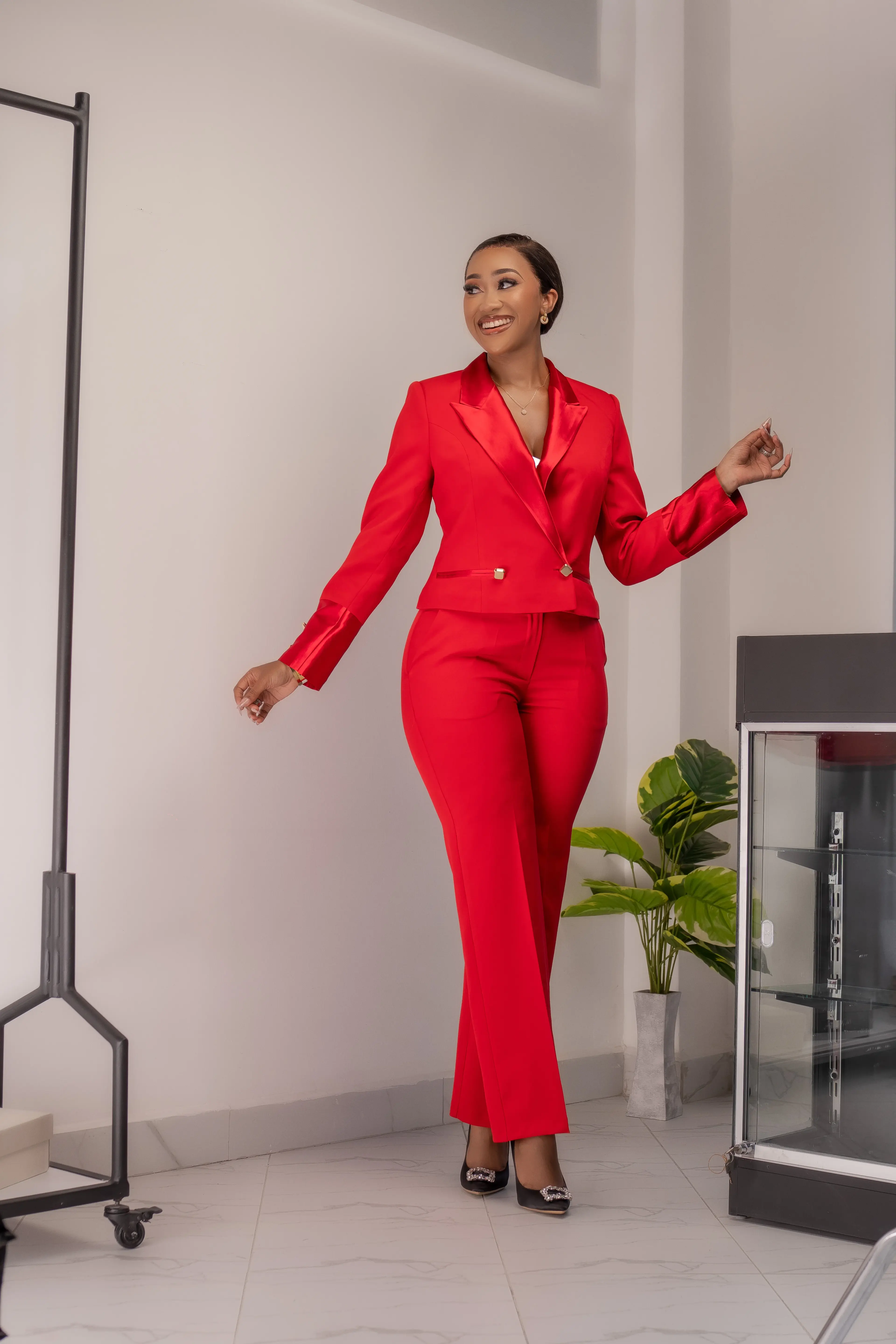 Red Short Blazer Suit alternate view